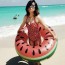 Κουλούρα - Φουσκωτό Στρώμα Θαλάσσης σε Σχήμα Καρπούζι 80cm - Watermelon Inflatable Float