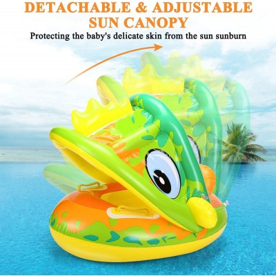 Βρεφικό - Παιδικό Φουσκωτό Σωσίβιο με Λαβές & Σκίαστρο - SAINTEVE Inflatable Swim Boat with Shade 70cm