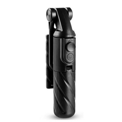 Ασύρματο 360ᵒ Bluetooth Πτυσσόμενο Μπαστούνι Κινητού V03 & Τρίποδο για Selfie Φωτογραφίες με Χειριστήριο - Wireless Tripod Selfie Stick Μαύρο