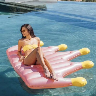Φουσκωτό Στρώμα Θαλάσσης σε Σχήμα Κορώνας - Summer Pool Float Inflatable Pink Crown