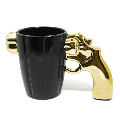 Τρισδιάστατη Κεραμική Κούπα Περίστροφο Revolver για Καφέ & Τσάι 350ml