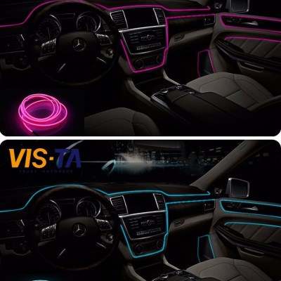 Slim Διακοσμητική Ταινία Neon LED Εσωτερικός Φωτισμός Αυτοκινήτου 12V 3m