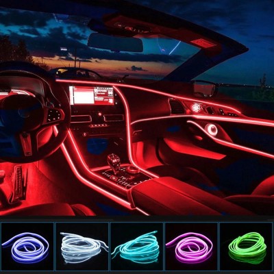 Slim Διακοσμητική Ταινία Neon LED Εσωτερικός Φωτισμός Αυτοκινήτου 12V 3m