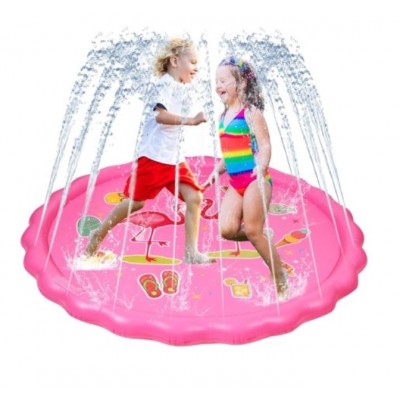 Φουσκωτό Στρώμα Φλαμίνγκο με Πίδακες Νερού 170εκ Water Pad Splash Game Pad