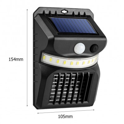 Ηλιακό Φωτιστικό Τοίχου/Εξολοθρευτής Κουνουπιών με Αισθητήρα Κίνησης & Φωτοκύτταρο W792-1
