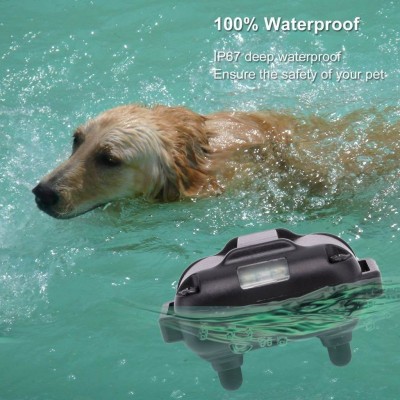 Επαναφορτιζόμενο Αδιάβροχο Ηλεκτρονικό Κολάρο Εκπαίδευσης Σκύλου με 3 Λειτουργίες & 100 Στάδια Έντασης με Τηλεχειριστήριο & Φακό LED-Εμβέλεια 800m