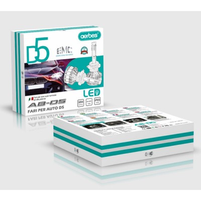 Σετ 2 Τεμάχια Led Λάμπες D5 Αυτοκινήτου  SMD 38W H7 4200lm - Led Headlight