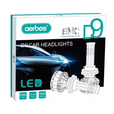 Σετ 2 Τεμάχια Led Λάμπες D9 Αυτοκινήτου  SMD 42W H4 4200lm - Led Headlight