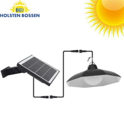Αδιάβροχο Κρεμαστό Ηλιακό Φωτιστικό Λάμπα LED 2W 260Lm Ψυχρού Φωτισμού Αυτόματο με Φωτοκύτταρο - Holsten Bossen® Solar LED Lamp