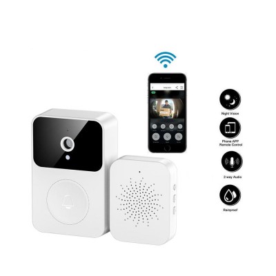 Ασύρματο Κουδούνι Πόρτας WiFI με Κάμερα Full HD Video - Δικτυακό Doorbell Two-way Audio X9