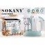 Sokany Μίξερ Χειρός 100W με 6 Ταχύτητες - 2 Εξαρτήματα & Βάση Τοποθέτησης