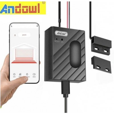 Andowl Έξυπνος WiFi Ελεγκτής Λειτουργίας Γκαραζόπορτας με App Εφαρμογή - Μαύρο