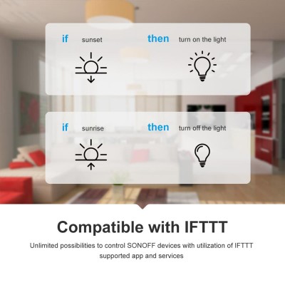 SONOFF Έξυπνος Ενδιάμεσος Διακόπτης WiFi για Διαχείριση & Μετατροπή Απλών Συσκευών σε Smart