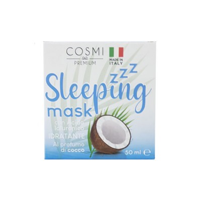 Μάσκα Ύπνου Cosmi Premium με Λάδι Καρύδας και Υαλουρονικό Οξύ για Βαθιά Ενυδάτωση 50ml