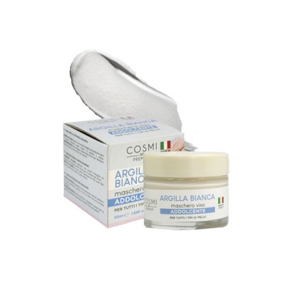 Μάσκα Προσώπου Cosmi Premium με Λευκή Άργιλο για Βαθιά Ενυδάτωση 50ml