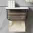 Θήκη για Χαρτομάντηλα με Αυτοκόλλητη Βάση - Επιτοίχια Διάφανη Χαρτοθήκη 18.5x9.9x12.8cm Πλαστική