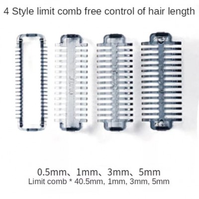 Kemei Αδιάβροχη Επαναφορτιζόμενη Ξυριστική Μηχανή 3 σε 1 3W Ρυθμιζόμενου Μήκους Κοπής με 3 Κεφαλές για Σώμα, Πρόσωπο & Μύτη KM-114