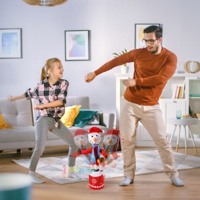 Παιδικό Παιχνίδι Χιονάνθρωπος Αγιος Βασίλης Επαναφορτιζόμενος που Χορεύει, Τραγουδάει & Επαναλαμβάνει - Dancing & Singing Cactus