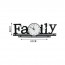 Υψηλής Ποιότητας Μαύρο Pολόι Tοίχου Family 80x26 cm Από Ίνες Ξύλου