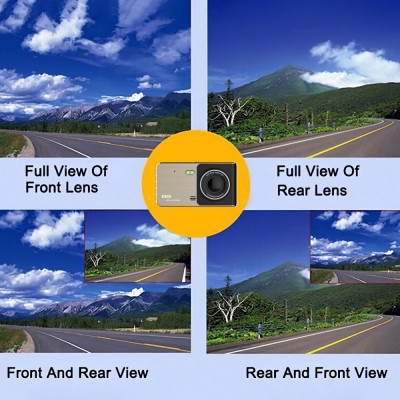 Andowl Q-CA992 Κάμερα DVR Αυτοκινήτου 4K με Οθόνη για Παρμπρίζ , Parking Monitor G-Sensor & Ανιχνευτή Κίνησης