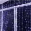 Χριστουγεννιάτικα Λαμπάκια Κουρτίνα με 480LED Αδιάβροχο IP44,  Ψυχρό Λευκό Led Φωτισμό και 8 Προγράμματα Arrango AN57371
