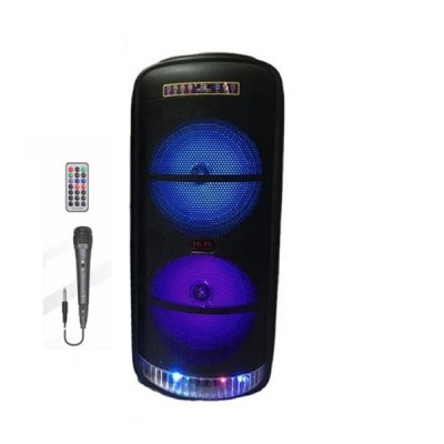 Φορητό Ηχείο Bluetooth Karaoke Party – Subwoofer  με Μικρόφωνο, Τηλεχειρισμό & Διακοσμητικό Φωτισμό LED CMiK MK-8806