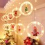 Χριστουγεννιάτικα Λαμπάκια USB LED με Θερμό Λευκό Φωτισμό 3m Κουρτίνα & Διακοσμητικές Φιγούρες 10τμχ