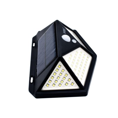 FOYU Αδιάβροχο Επιτοίχιο Ηλιακό Φωτιστικό 114 LED 30W Εξωτερικού Χώρου με Αισθητήρα Κίνησης - 3 Λειτουργίες Φωτισμού & Ευρυγώνιο Φωτισμό 160º