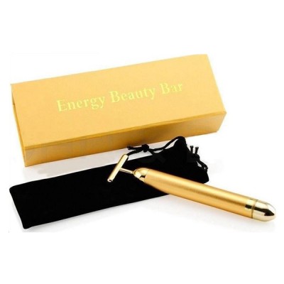 Ηλεκτρική Συσκευή Μπάρα Ομορφιάσς με Δονήσεις για Μασάζ Προσώπου - Energy Beauty Face Bar Gold