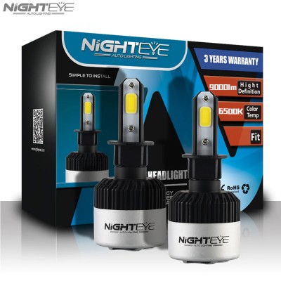 2x Nighteye Λαμπτήρες LED Φώτα Πορείας 12/24V H3 2x36W 6500k IP68 Α315 S2 9000Lm