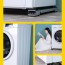 2x Movit Πτυσσόμενη Τροχήλατη Βάση Μετακίνησης Πλυντηρίου, Ψυγείου & Επίπλων έως 200kg Ρυθμιζόμενου Μεγέθους 45-70cm με Ρόδες
