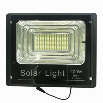 Αδιάβροχος Ηλιακός 400 SMD LED Προβολέας 200W με Φωτοβολταϊκό Πάνελ - Τηλεχειριστήριο & Χρονοδιακόπτη