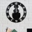 Πλαστικό  Μαύρο Ρολόι Τοίχου με Φιγούρα Γάτας 39x39cm