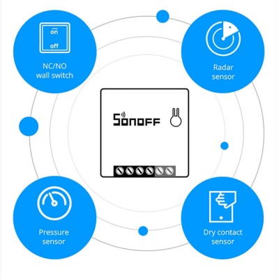 SONOFF Έξυπνος Ενδιάμεσος Διακόπτης WiFi για Διαχείριση & Μετατροπή Απλών Συσκευών σε Smart