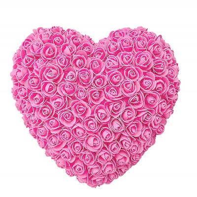 Καρδιά με Ροζ Τριαντάφυλλα 30cm - Δώρο Άγιος Βαλεντίνος από Τεχνητά Τριαντάφυλλα