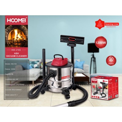 Σκούπα Στάχτης 1200W με Ανοξείδωτο Κάδο 18lt HM-2165