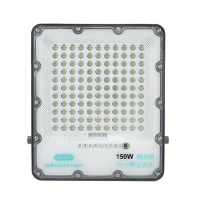 Ηλιακός Προβολέας IP66 150W Ψυχρού Λευκού Φωτισμού με Τηλεχειρισμό & Χρονοδιακόπτη AB-T0150