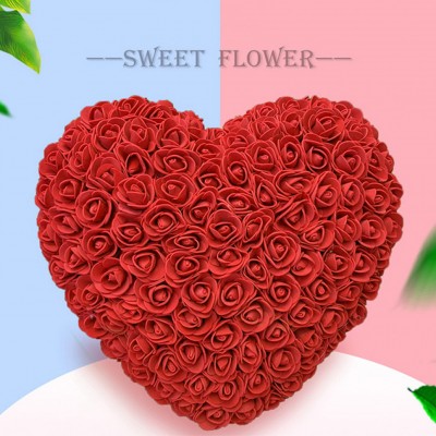 Καρδιά με Τριαντάφυλλα 23cm - Δώρο Άγιος Βαλεντίνος από Τεχνητά Τριαντάφυλλα