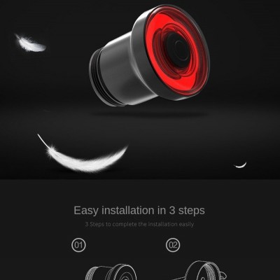 ENFITNIX LED Έξυπνο Επαναφορτιζόμενο Αδιάβροχο Οπίσθιο Φως Ποδηλάτου με Αισθητήρα Φρεναρίσματος & Αυτόματη Λειτουργία XLITE100