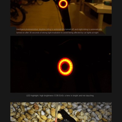 ENFITNIX LED Έξυπνο Επαναφορτιζόμενο Αδιάβροχο Οπίσθιο Φως Ποδηλάτου με Αισθητήρα Φρεναρίσματος & Αυτόματη Λειτουργία XLITE100