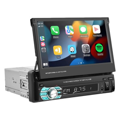 Ενισχυτής Multimedia με Πτυσόμενη Οθόνη Αφής 7 inch TFT  Ηχοσύστημα Αυτοκινήτου Bluetooth 1 DIN CTC-703