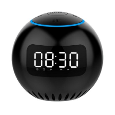 Ψηφιακό LED Επιτραπέζιο Ρολόι-Ξυπνητήρι & Ηχείο Α20 Μαύρο