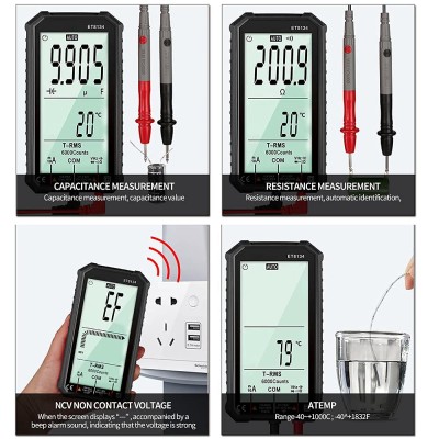 Ψηφιακό Πολύμετρο με Οθόνη LCD 3,5 Ψηφίων και Μέτρηση Τρανζίστορ
