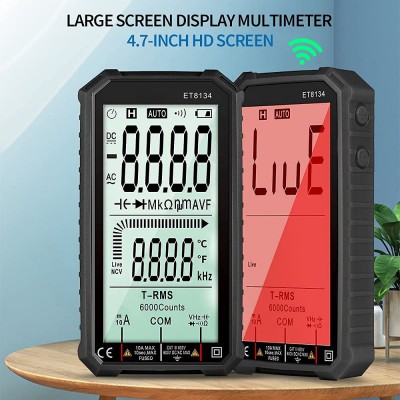 Ψηφιακό Πολύμετρο με Οθόνη LCD 3,5 Ψηφίων και Μέτρηση Τρανζίστορ