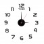 Αυτοκόλλητο Ρολόι Τοίχου Ακρυλικό DIY με Μηχανισμό Quartz 40x40cm