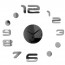 3D Αυτοκόλλητο Ρολόι Τοίχου Ακρυλικό DIY με Μηχανισμό Quartz 40x40cm