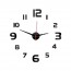 Αυτοκόλλητο Ρολόι Τοίχου Ακρυλικό DIY με Μηχανισμό Quartz 60x60cm