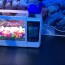 Mini Ενυδρείο - Μολυβοθήκη με Φωτισμό LED, Ηχείο & Οθόνη LCD με Ρολόι, Ημερολόγιο & Ξυπνητήρι USB 3.5Lt