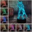 LED 3D Τρισδιάστατο Φωτιστικό Illusion Led Wekity Roronoa Zoro
