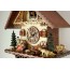 Ξύλινο Ρολόι Κούκος-Χειροποίητος Κουρδιστός 8 Ημερών με Χειροποίητη Παράσταση Αλπικού Σπιτιού 32cm